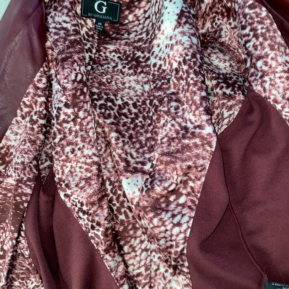 BNWOT G Vegan Leather Light Moto-Jacket - Picture 8 of 10